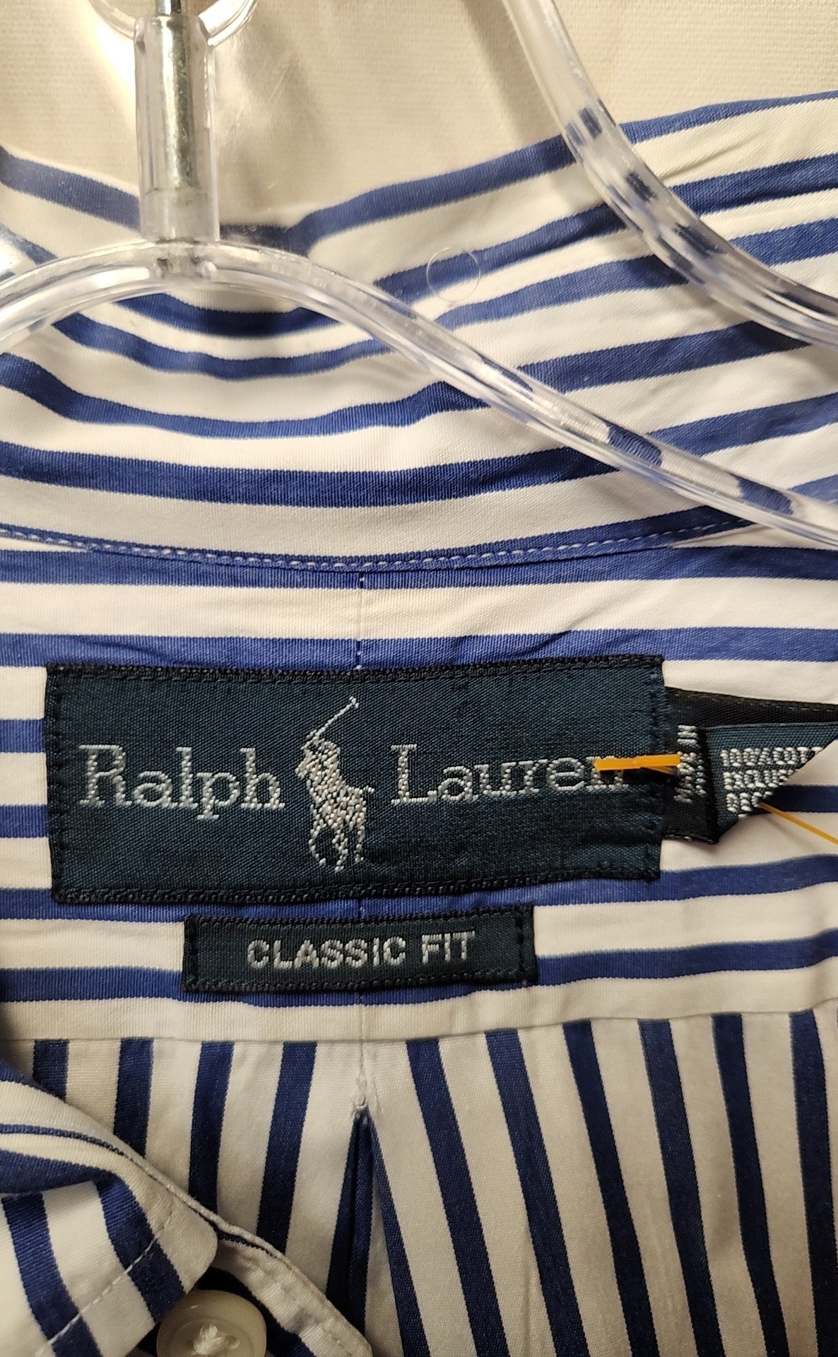 Ralph Lauren Men's Size XL Blue & White Shirt