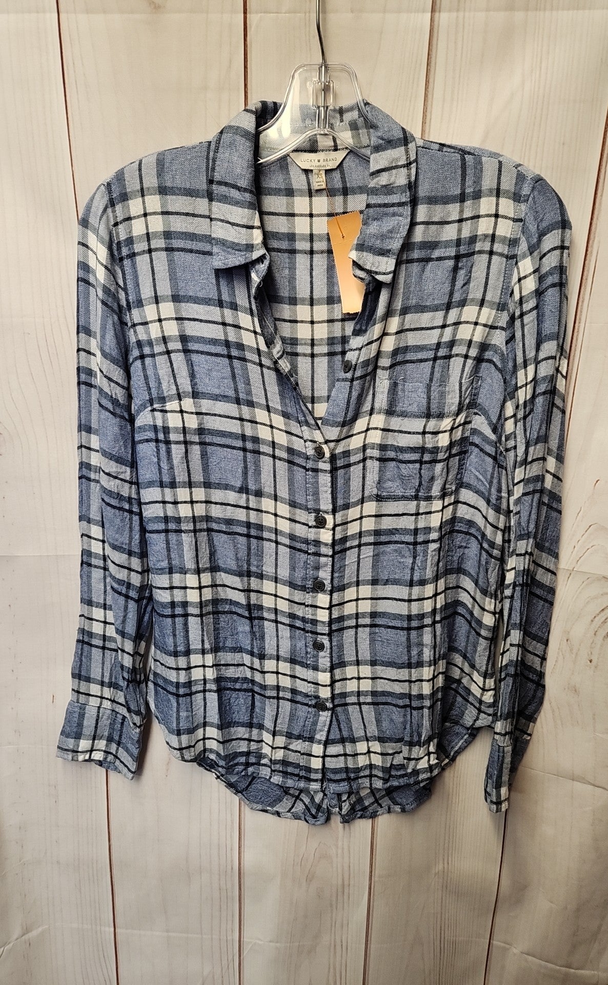 Lucky Brand Women's Size XS Blue Long Sleeve Top