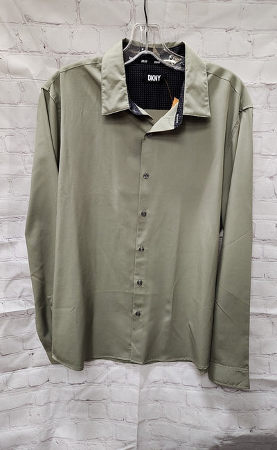 DKNY Men's Size M Green Shirt