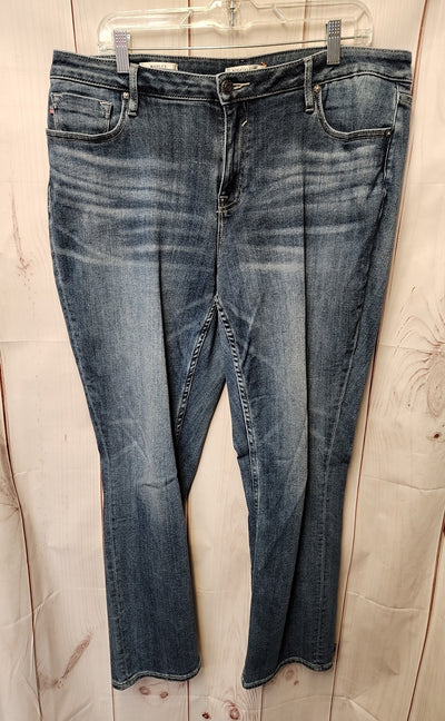 Vigoss Women's Size 34 (18/1X) Blue Jeans Marley Straight