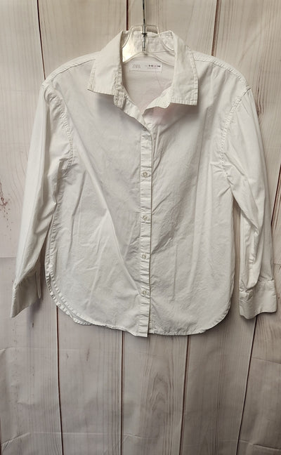 Zara Girl's Size 9/10 White Shirt