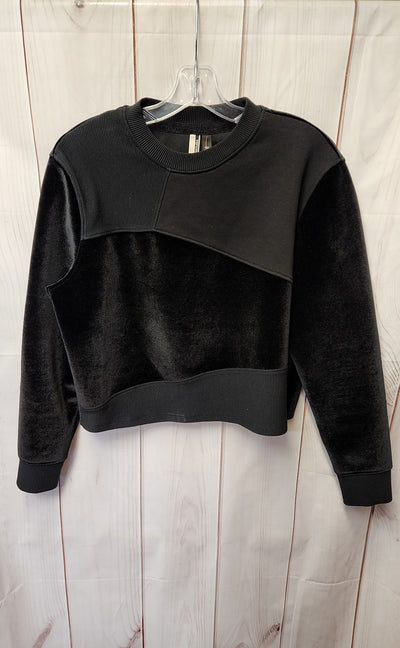 Topshop Women's Size 6 Black Sweatshirt
