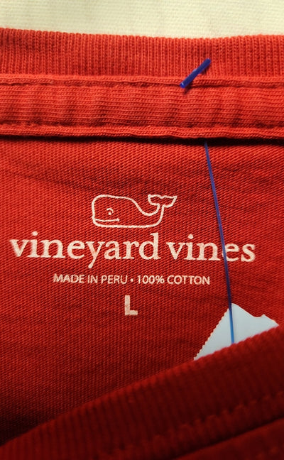Vineyard Vines Women's Size L Red Holiday Long Sleeve Top