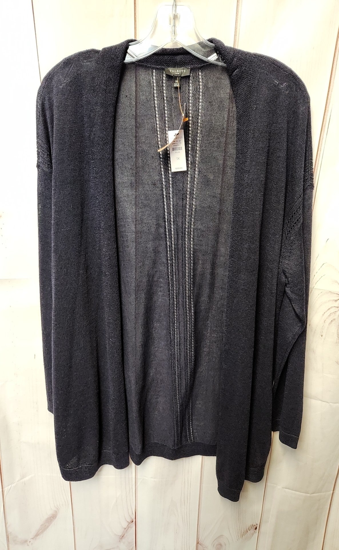 NWT Talbots Women's Size 1X Navy Cardigan