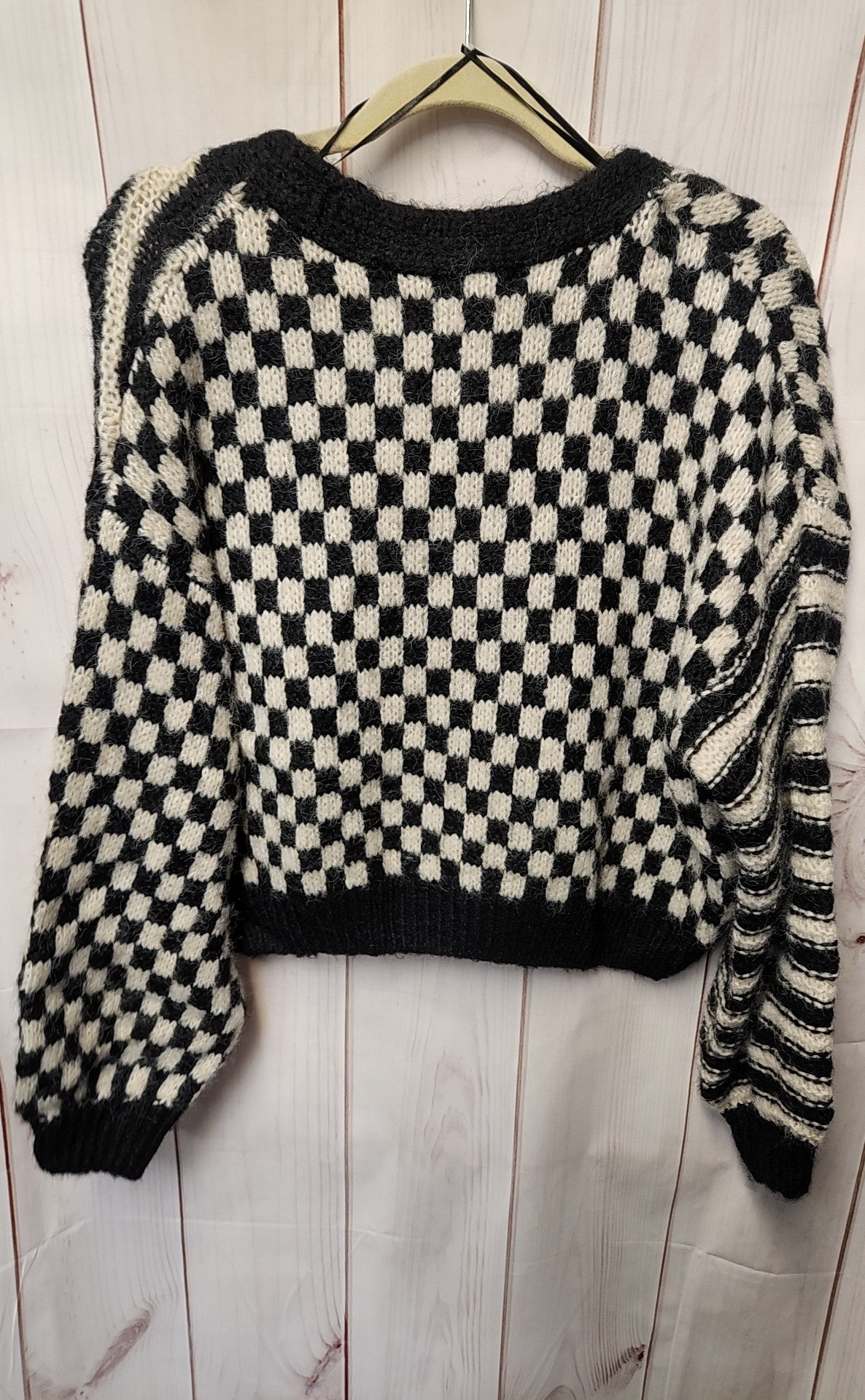 Blu Pepper Women's Size S Black & White Cardigan