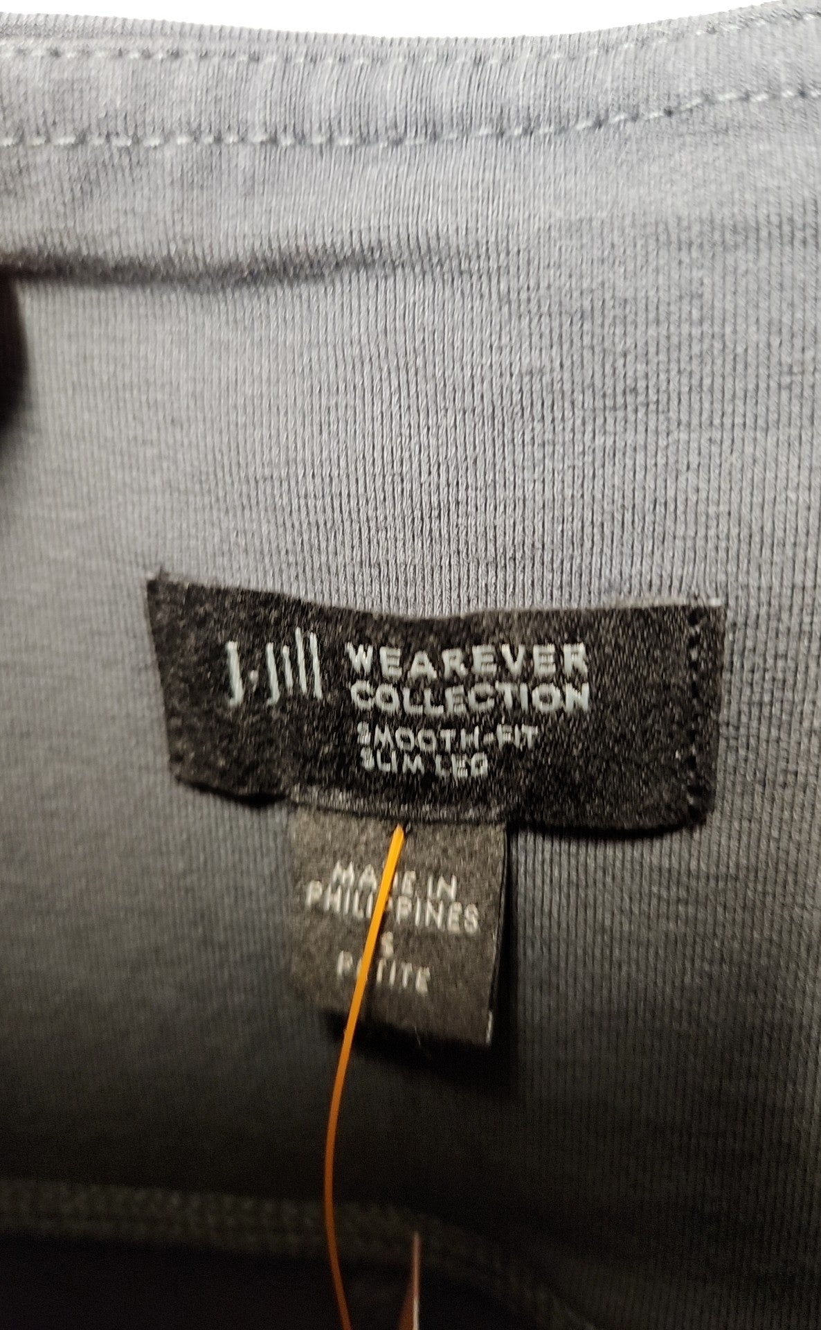 J Jill Wearever Collection Women's Size S Petite Gray Pants Smooth Fit Slim Leg