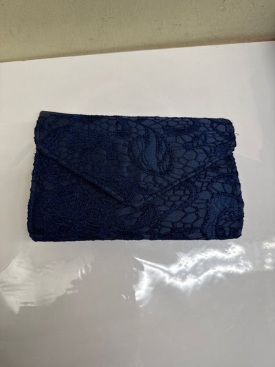 NWT Uborse Blue Lace Clutch