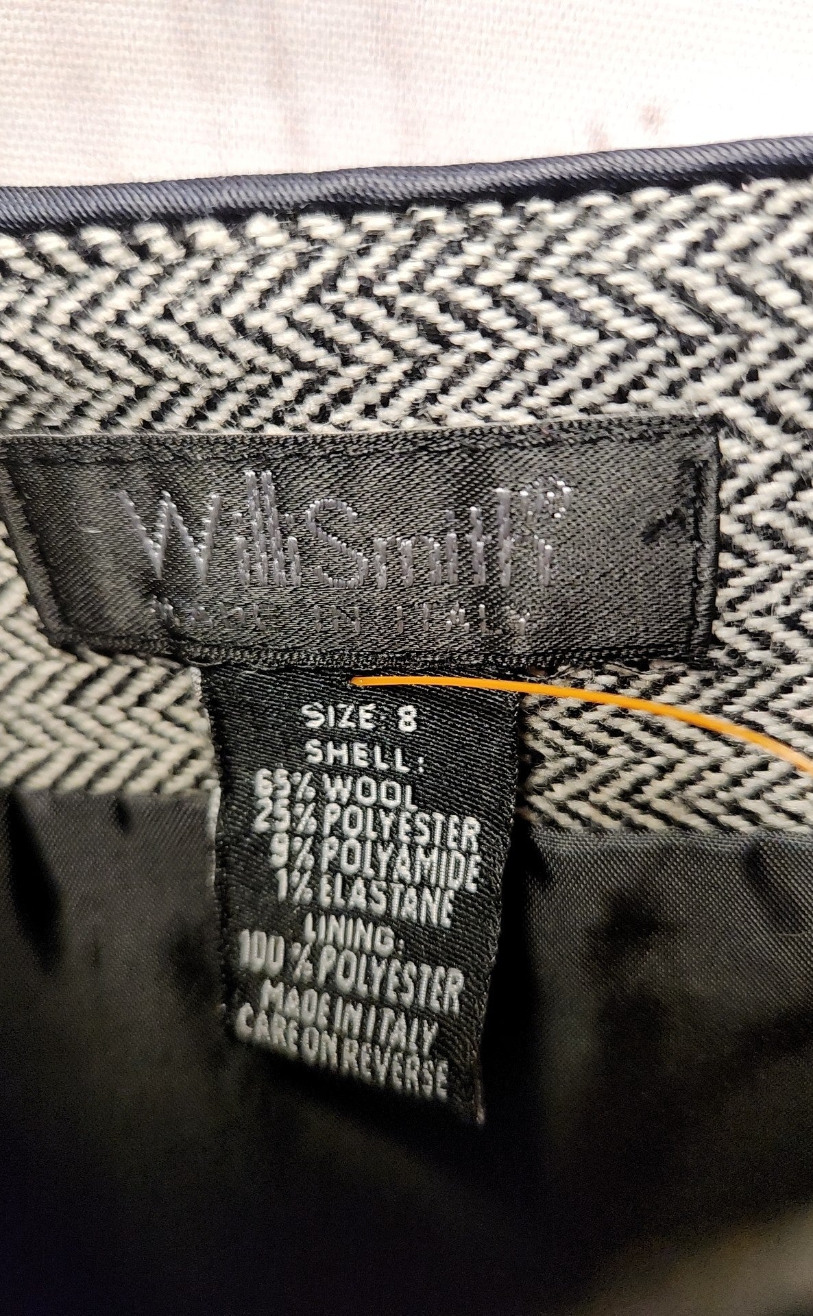 Willi Smith Women's Size 8 Gray Floral Skirt