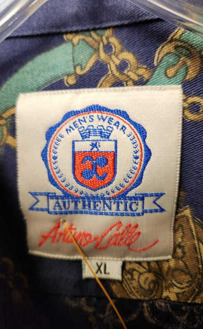 Arturo Calle Men's Size XL Navy Shirt