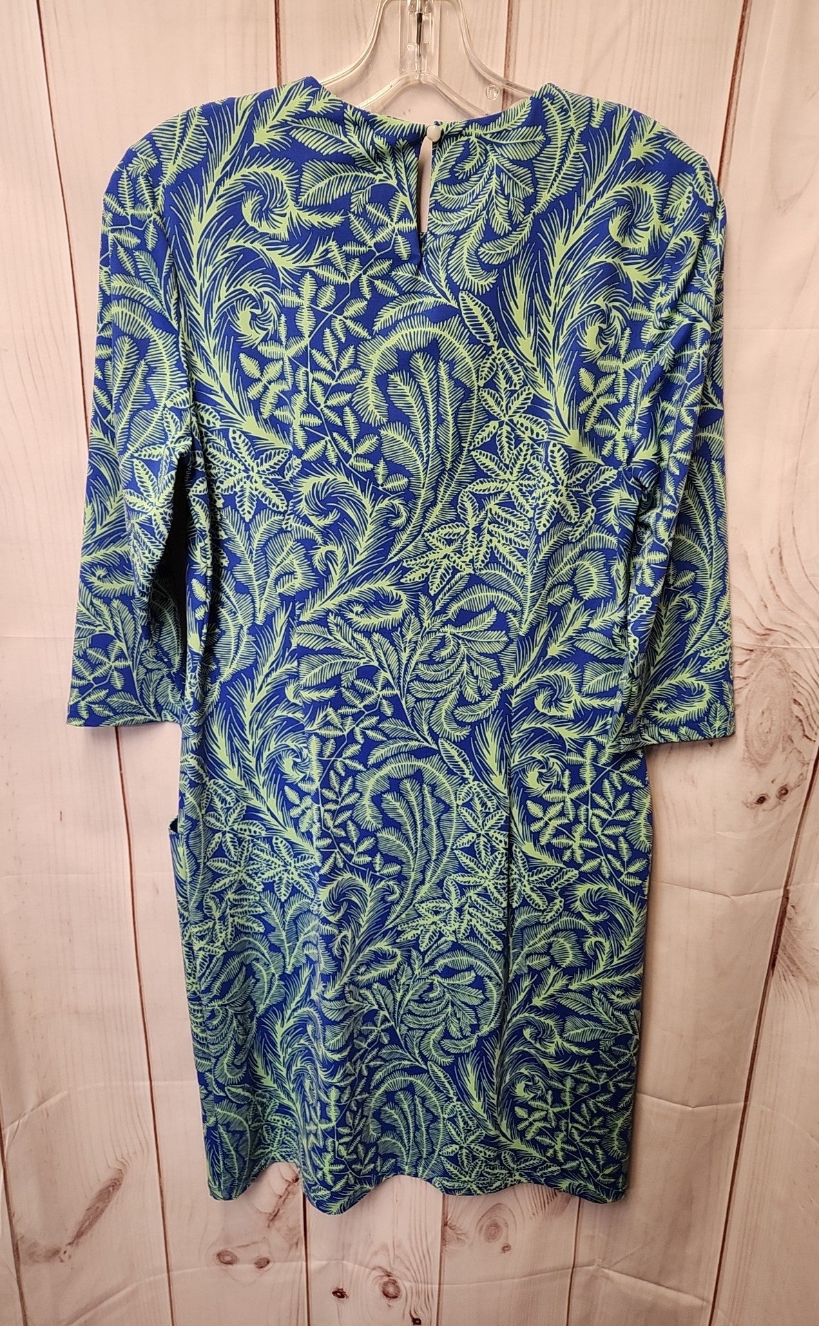 J McLaughlin Women's Size M Blue Floral Dress