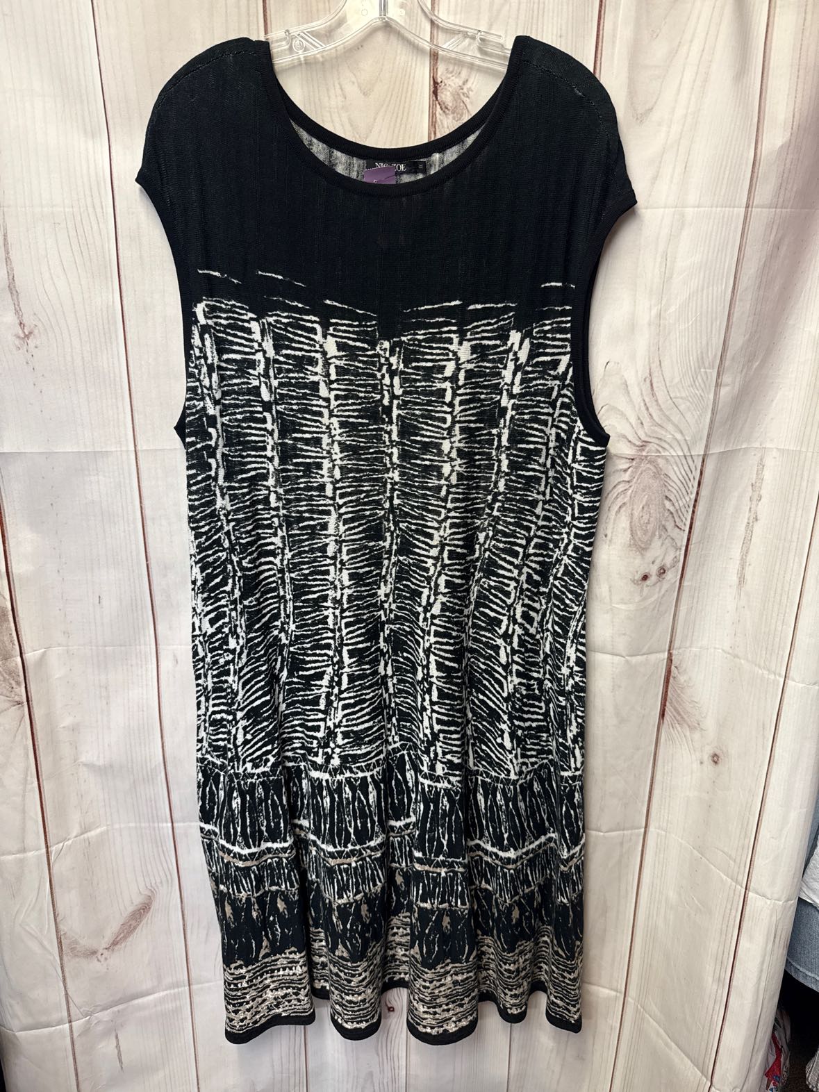 Nic & Zoe Women's Size 1X Black Dress