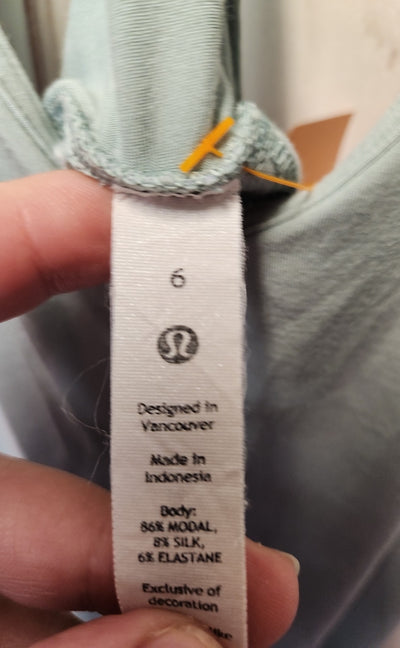 Lululemon Women's Size 6 Green Sleeveless Top