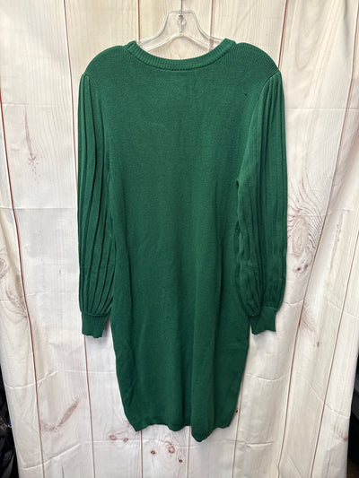 Nina Leonard Women's Size XL Green Knit Dress