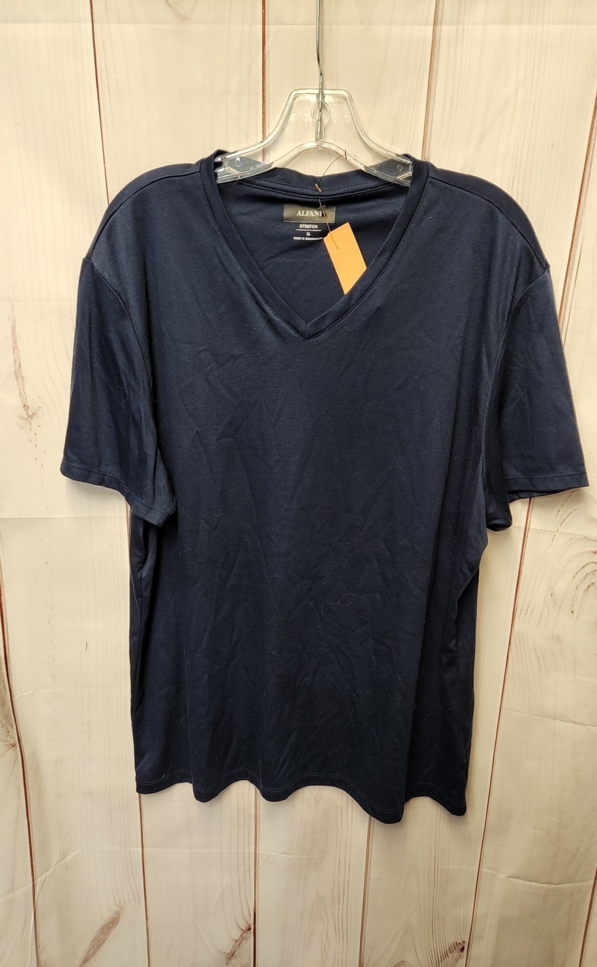 Alfani Women's Size XL Navy Short Sleeve Top