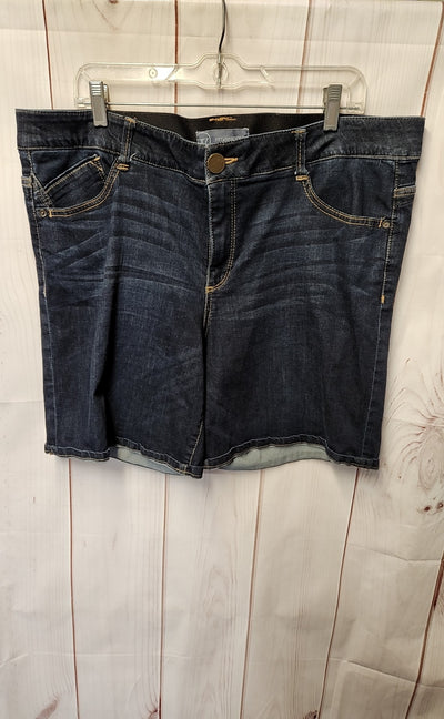 Wit & Wisdom Women's Size 18 Blue Shorts