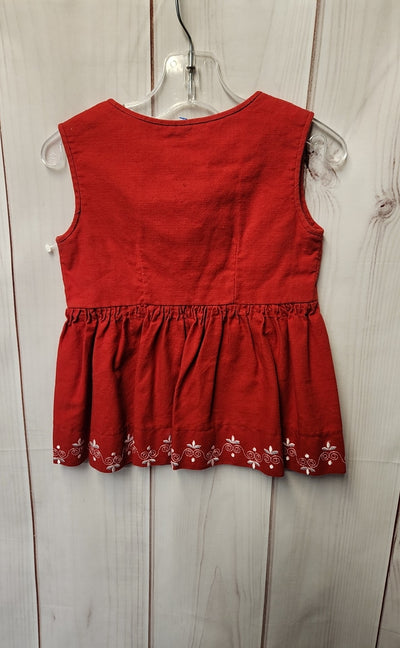 Dirndlstube Geiger Girl's Size 2 Red Dress