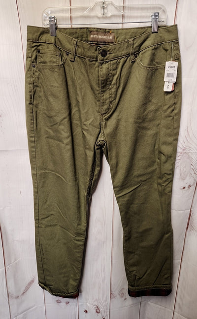 NWT Bit & Bridle Women's Size 16 Olive Green Pants