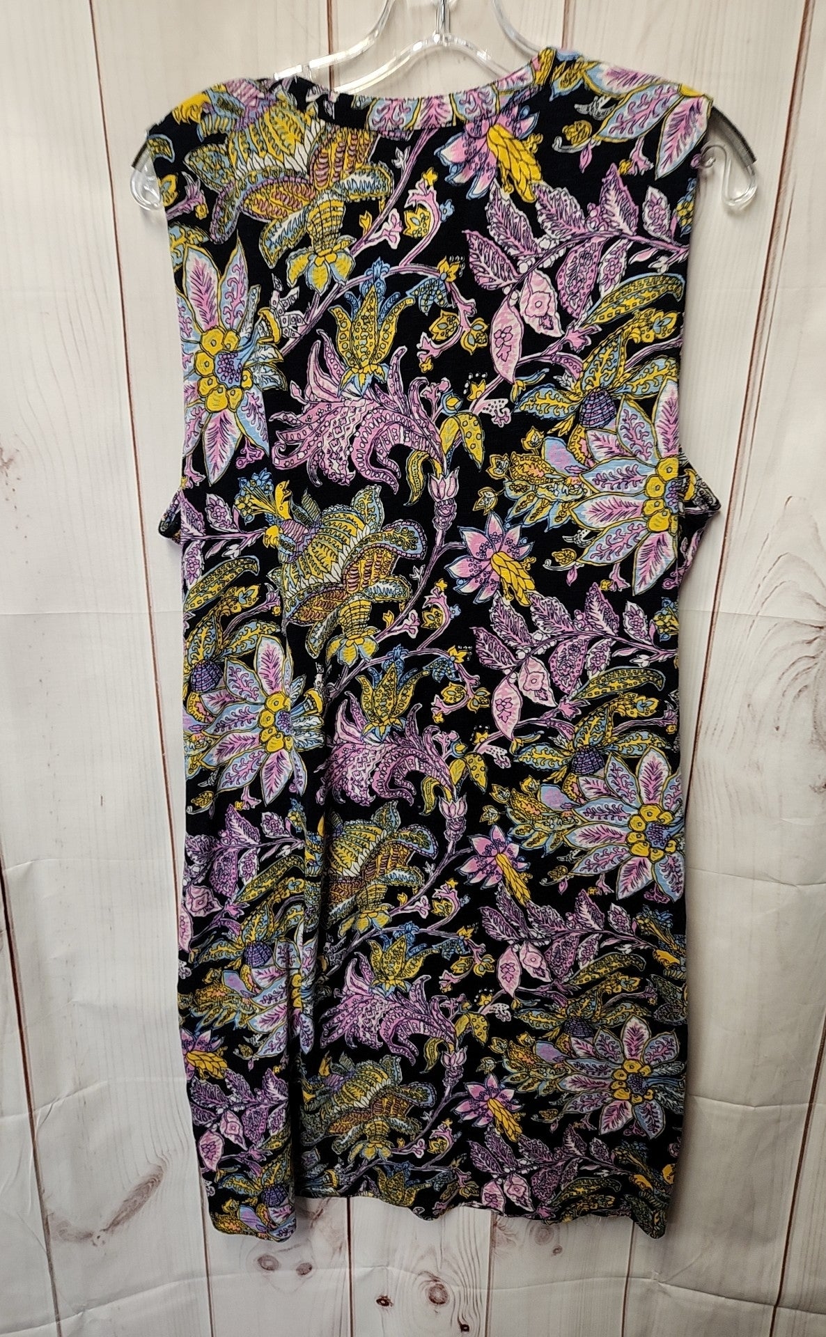 Talbots Women's Size L Navy & Pink Dress
