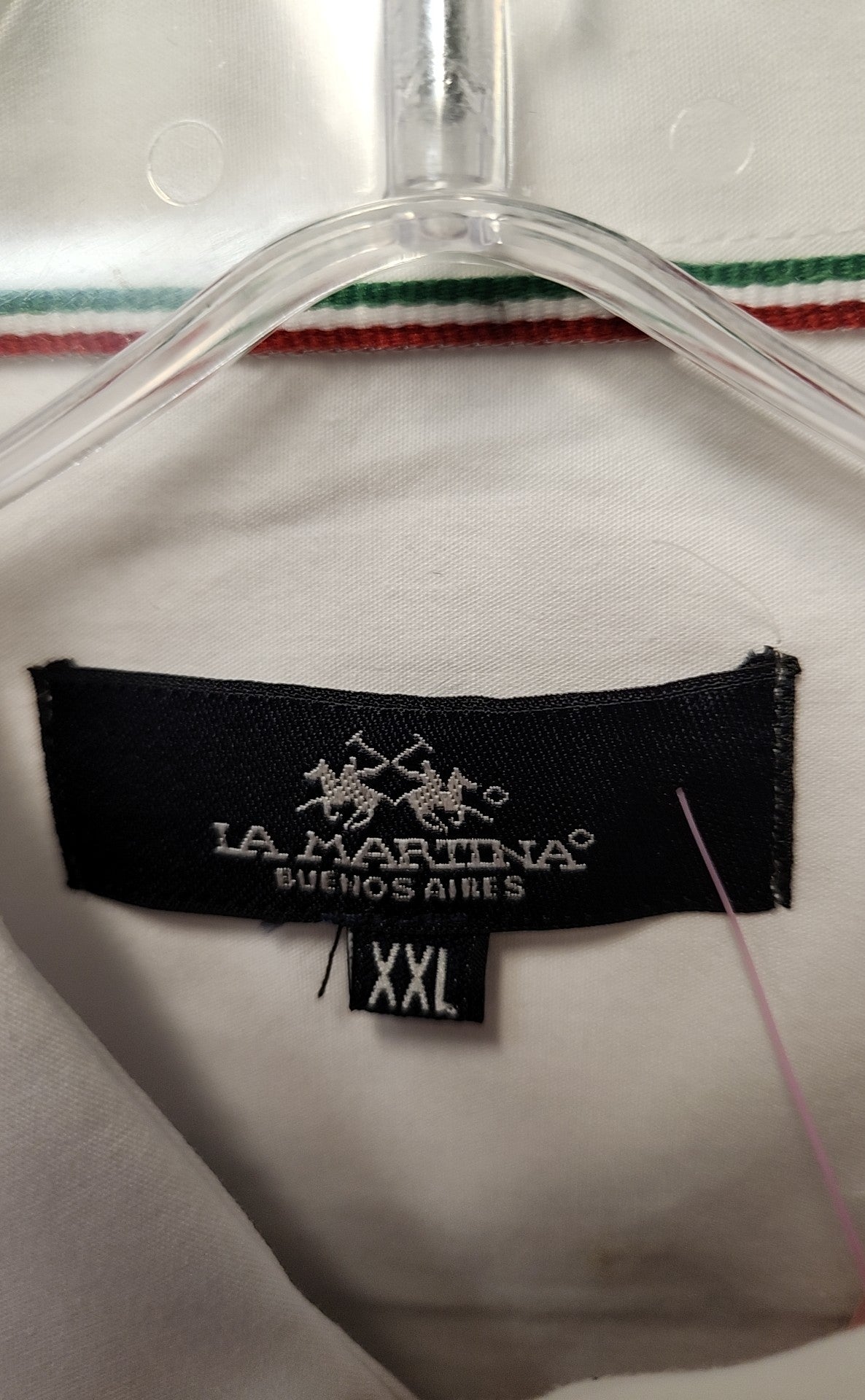 La Martina Buenos Aires Men's Size XXL White Shirt