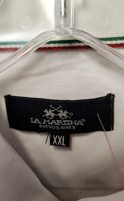 La Martina Buenos Aires Men's Size XXL White Shirt