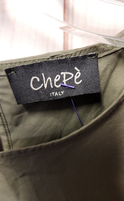 Chepe Italy Women's Size S Olive Green Sleeveless Top