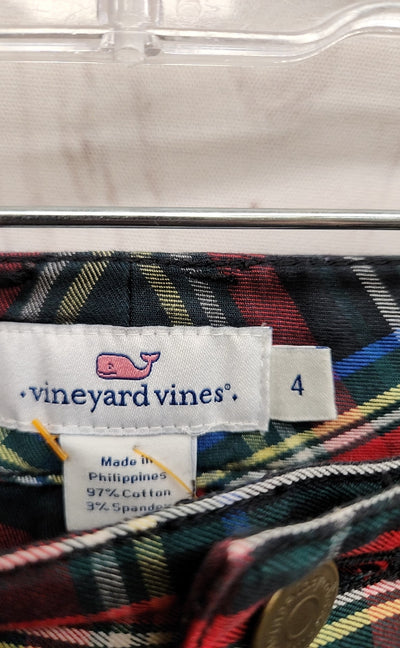 Vineyard Vines Women's Size 4 Black & Red Pants