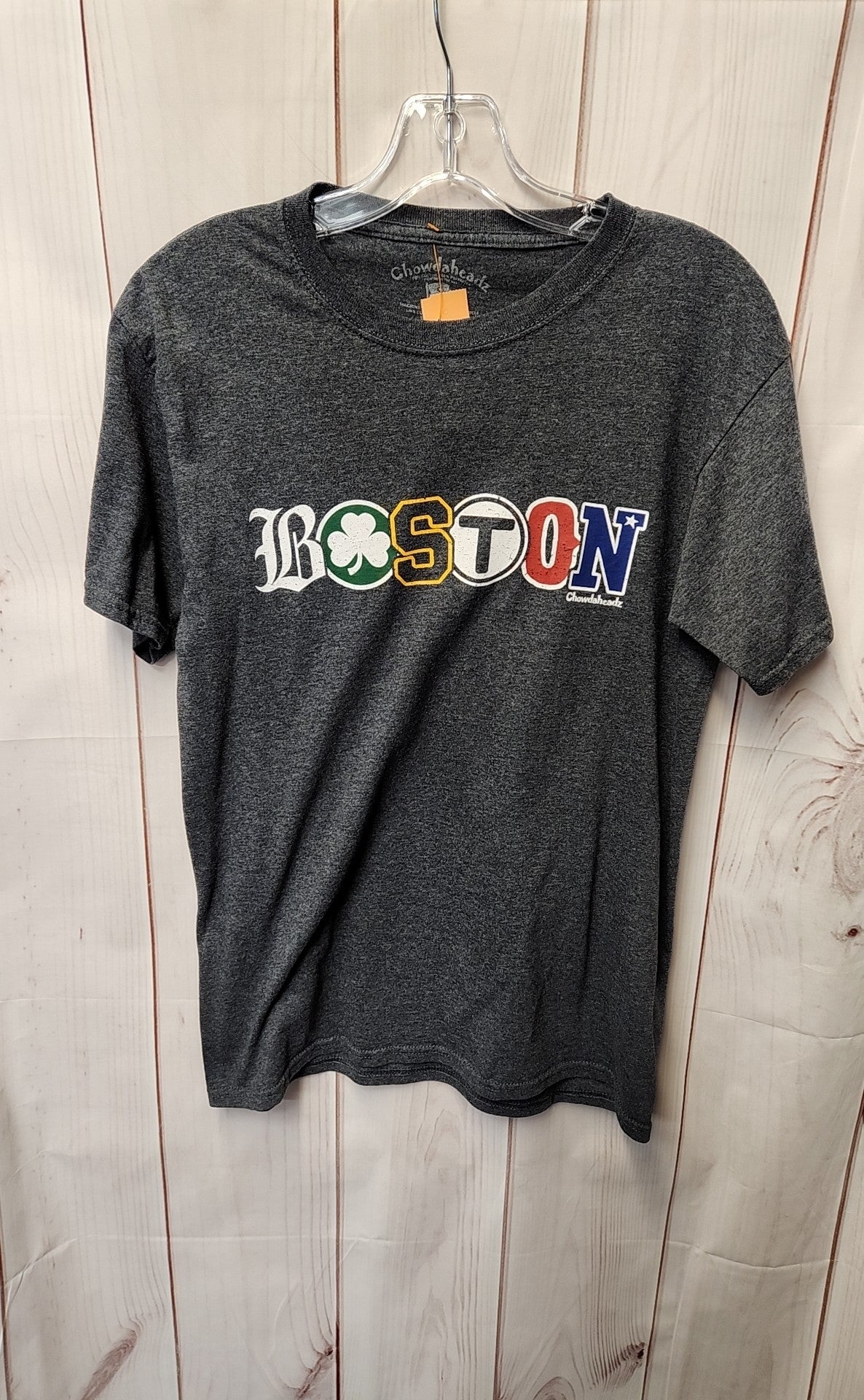 Chowdaheadz Men's Size S Gray T-Shirt Boston Celtics Bruins Red Sox Patriots