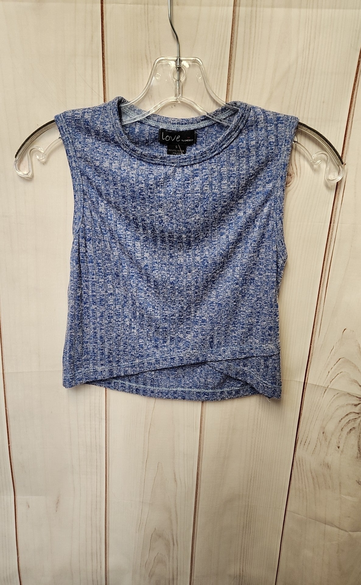 Love Women's Size S Blue Sleeveless Top