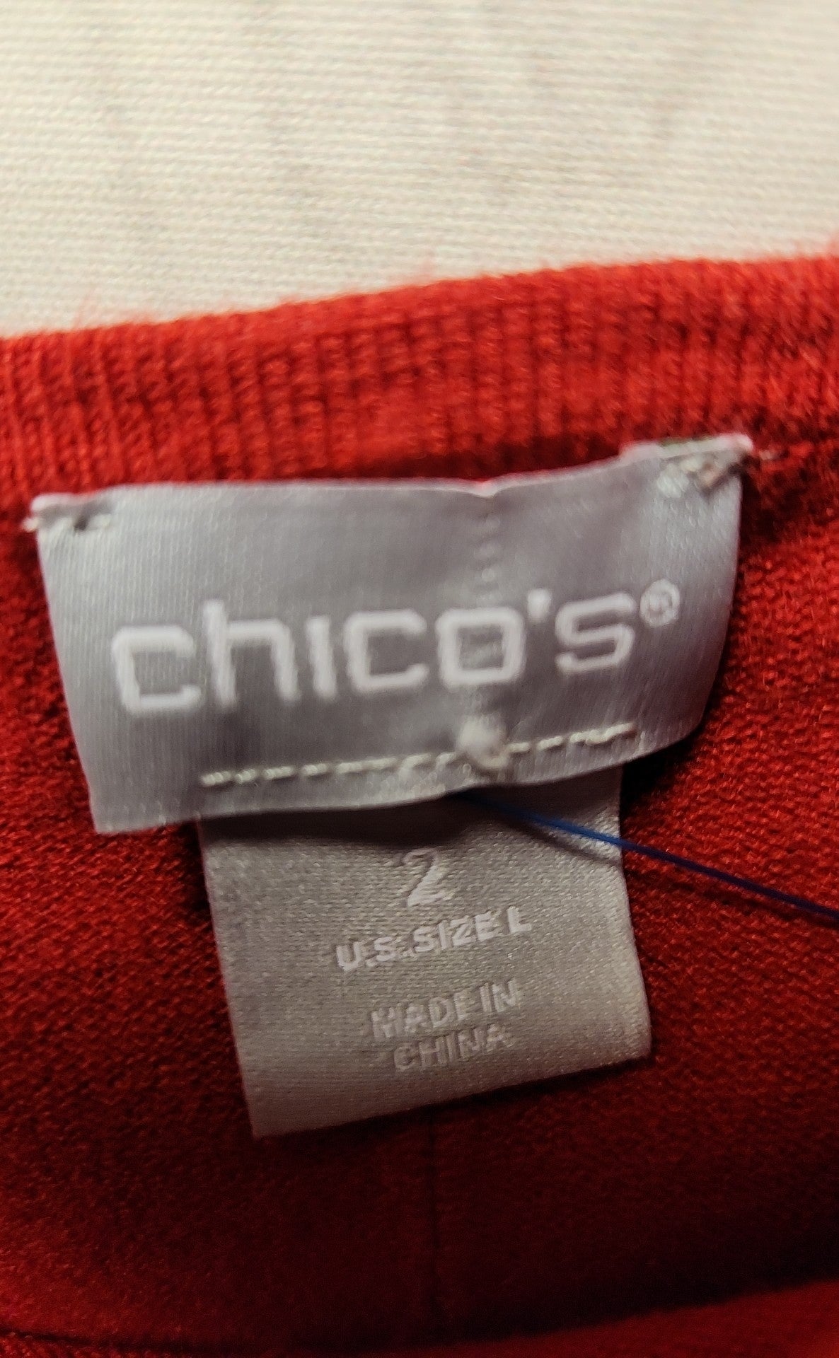 Chico's Women's Size 2 = US L Red Sweater