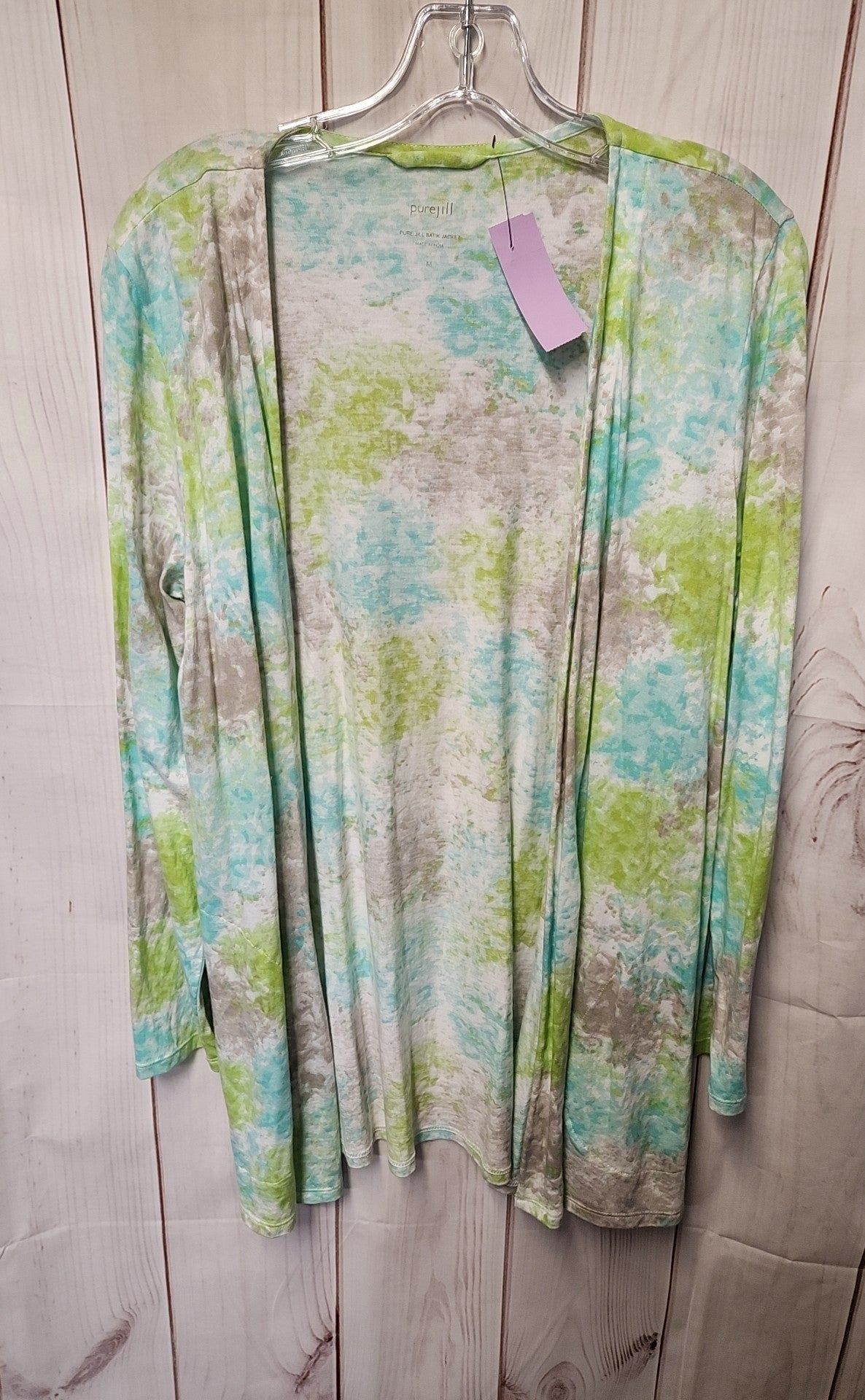 Pure Jill Women's Size M Green Cardigan