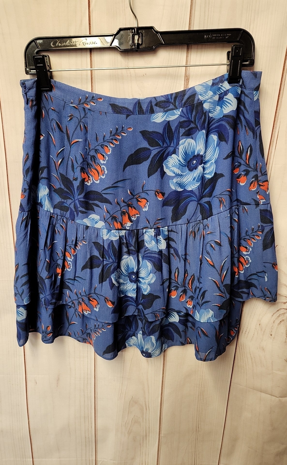 Loft Women's Size 6 Blue Floral Skirt