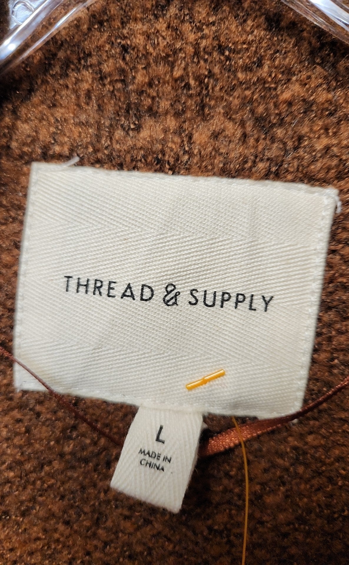 Thread & Supply Women's Size L Brown Cardigan