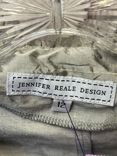 NWT Jennifer Reale Women's Size 12 Silver Sleeveless Top