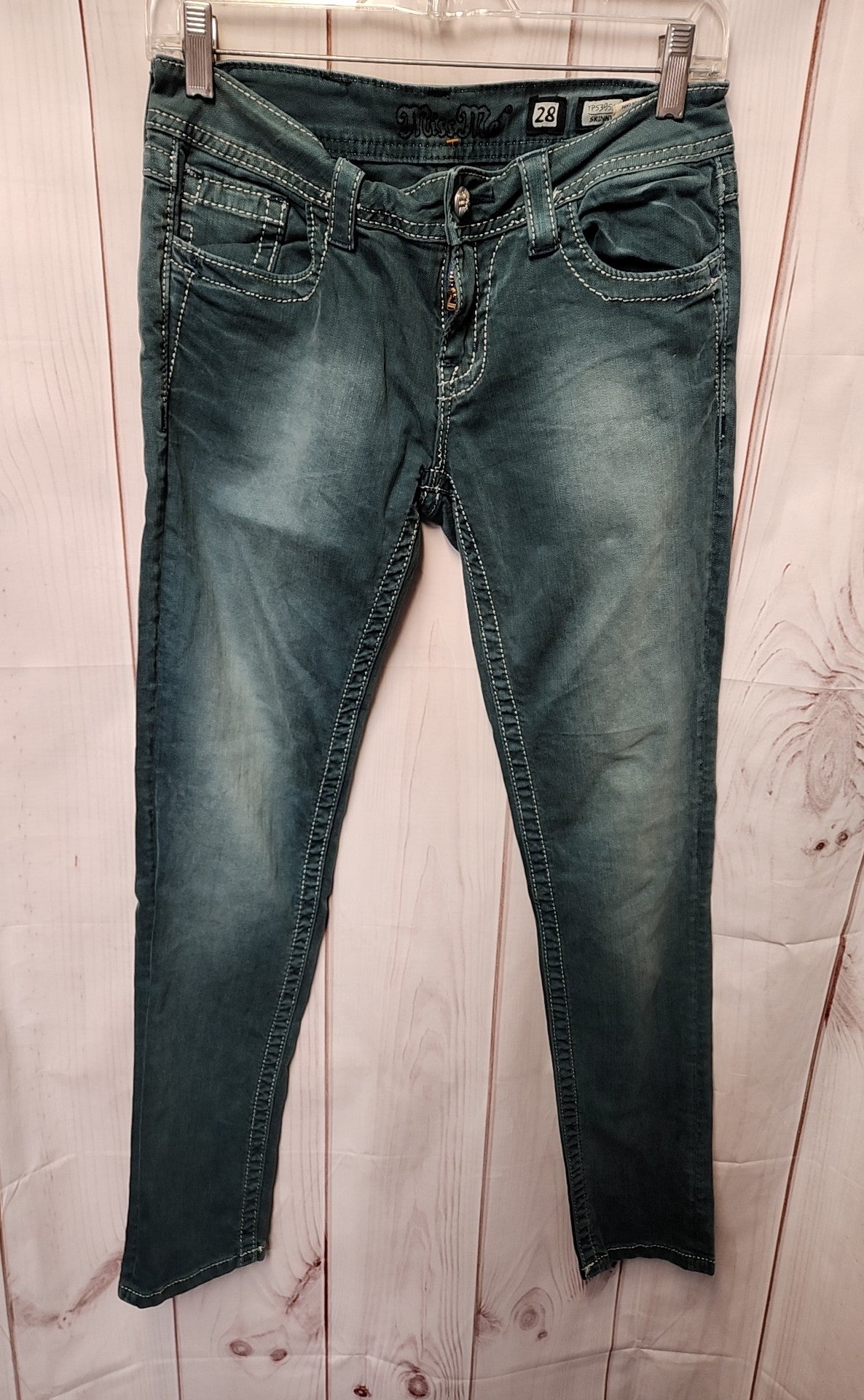 Miss Me Women's Size 28 (5-6) Teal Jeans Skinny