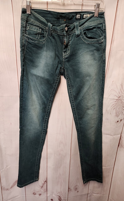 Miss Me Women's Size 28 (5-6) Teal Jeans Skinny