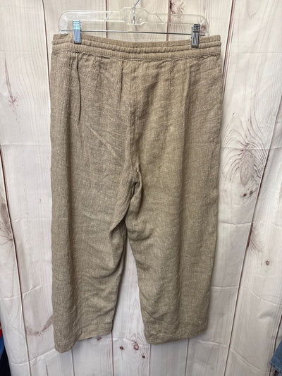 Pure Jill Women's Size M Brown Linen Blend Pants