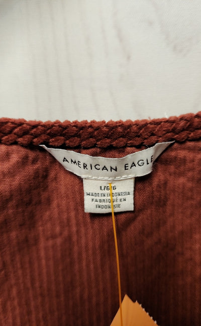 American Eagle Women's Size L Brown Corduroy Dress
