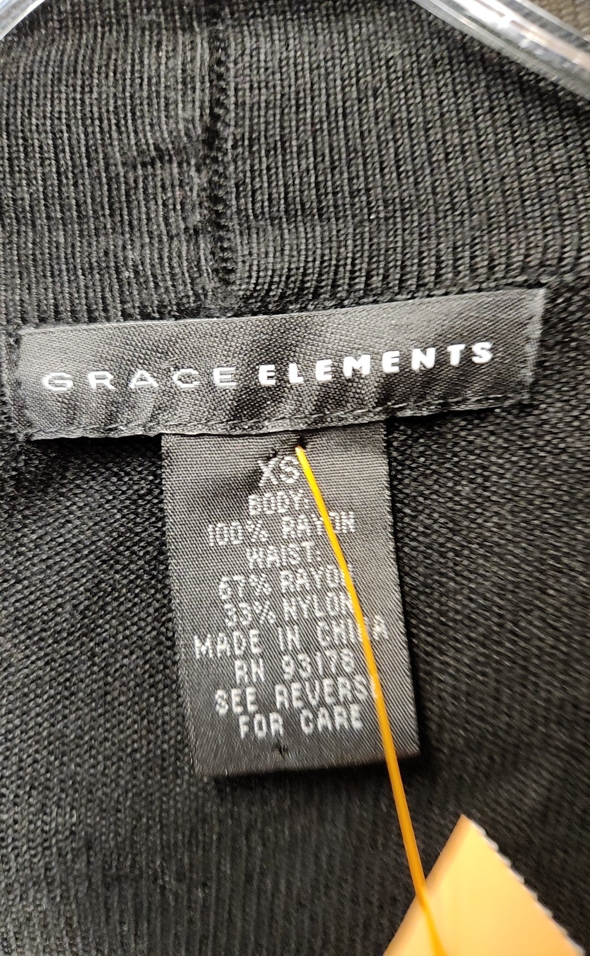 Grace Elements Women's Size XS Black Cardigan