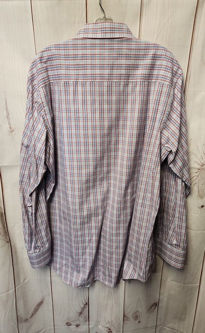 David Donahue Men's Size XL Blue Shirt