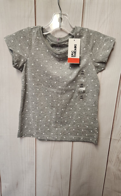 NWT Epic Threads Girl's Size 4 Gray Shirt