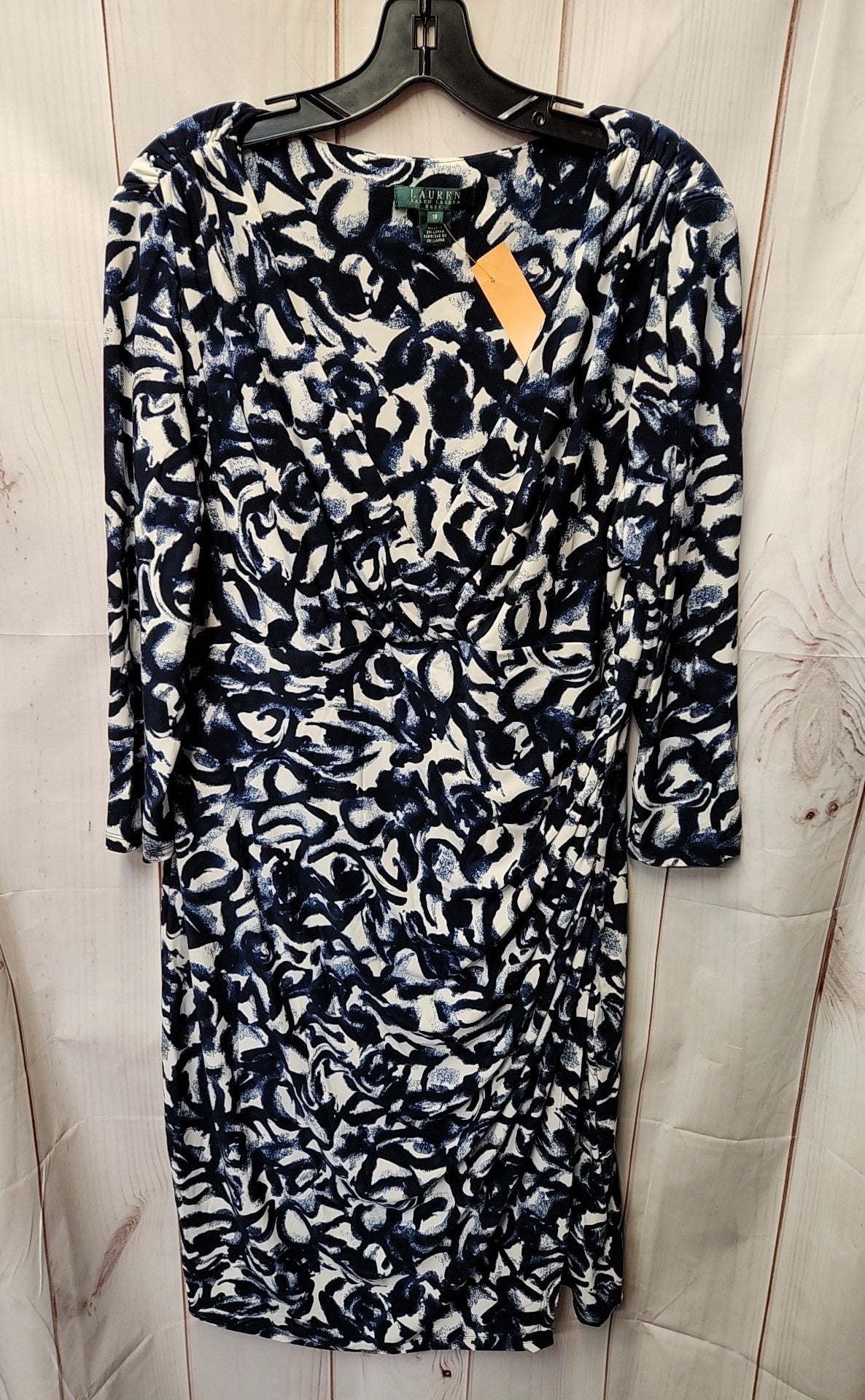 Lauren by Ralph Lauren Women's Size 18 Blue & White Dress
