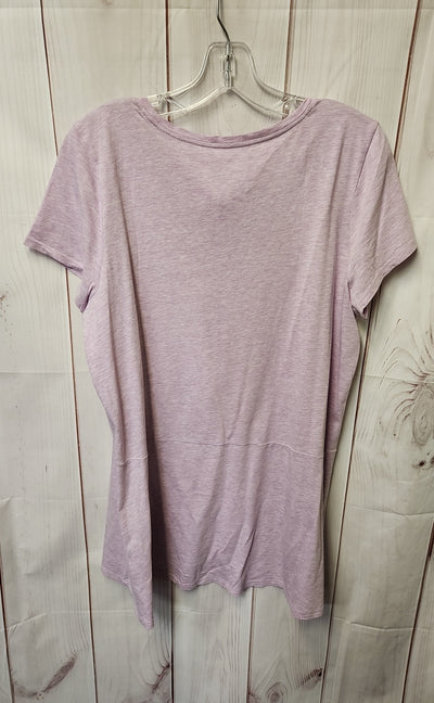 Pure Jill Women's Size M Purple Short Sleeve Top