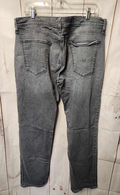 Hudson Men's Size 36 Gray Jeans Byron Straight