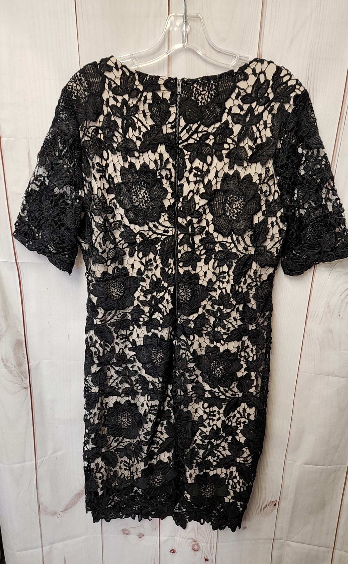 Urban Girl Women's Size L Black & Beige Lace Floral Dress