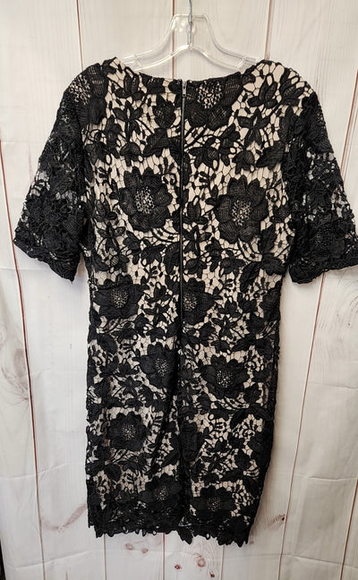 Urban Girl Women's Size L Black & Beige Lace Floral Dress