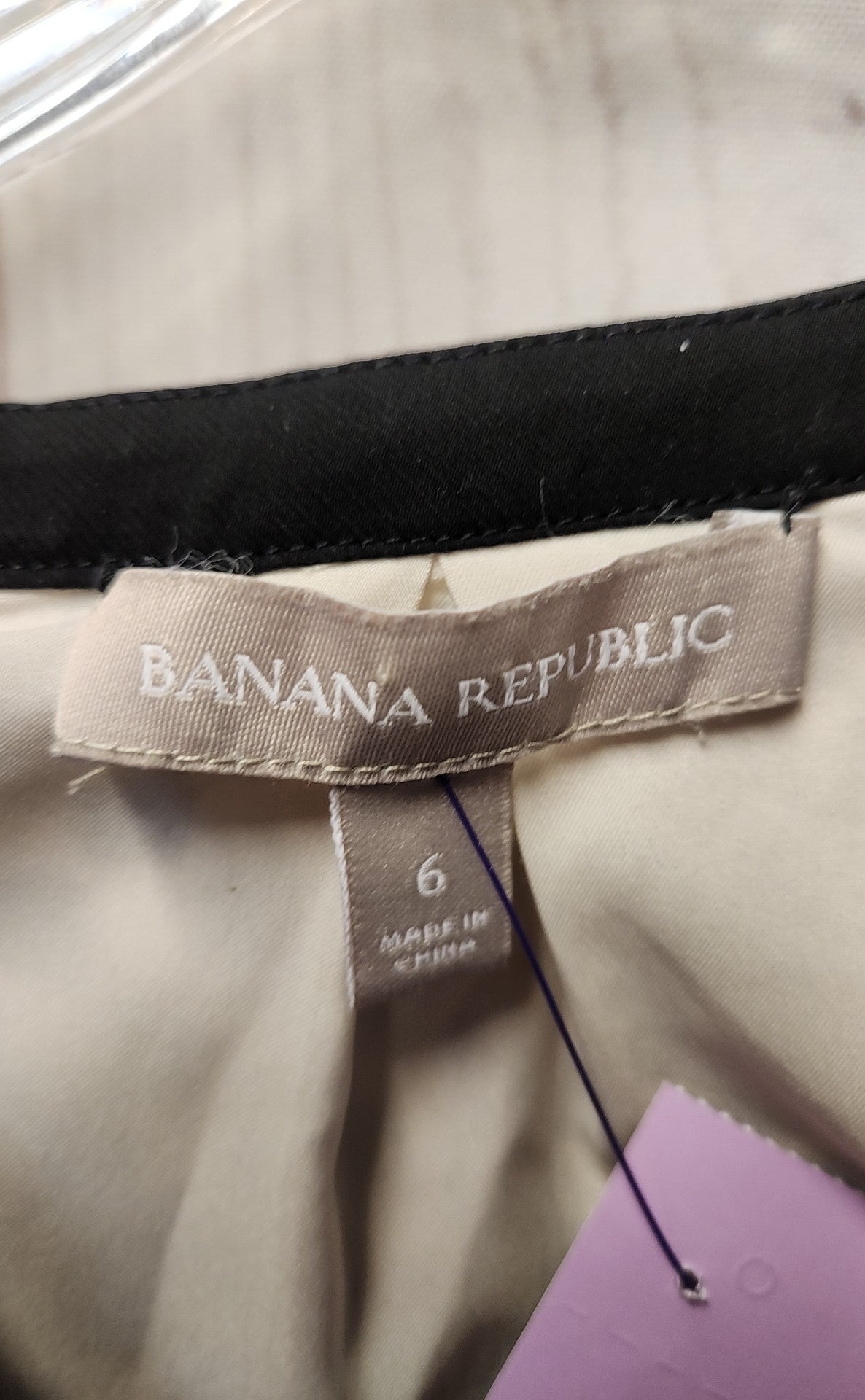 Banana Republic Women's Size 6 White & Black Dress