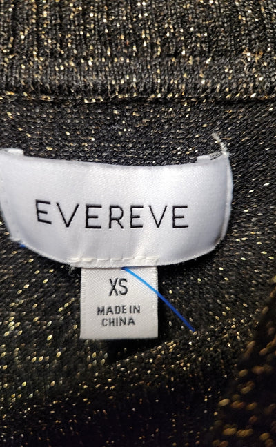 Evereve Women's Size XS Black & Gold Sweater
