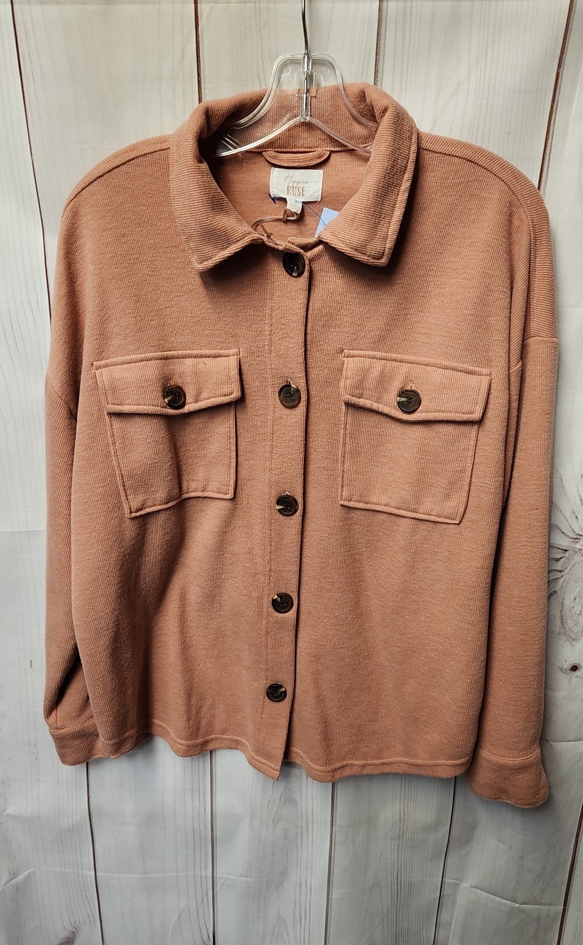 Hippie Rose Women's Size S Pink Long Sleeve Top