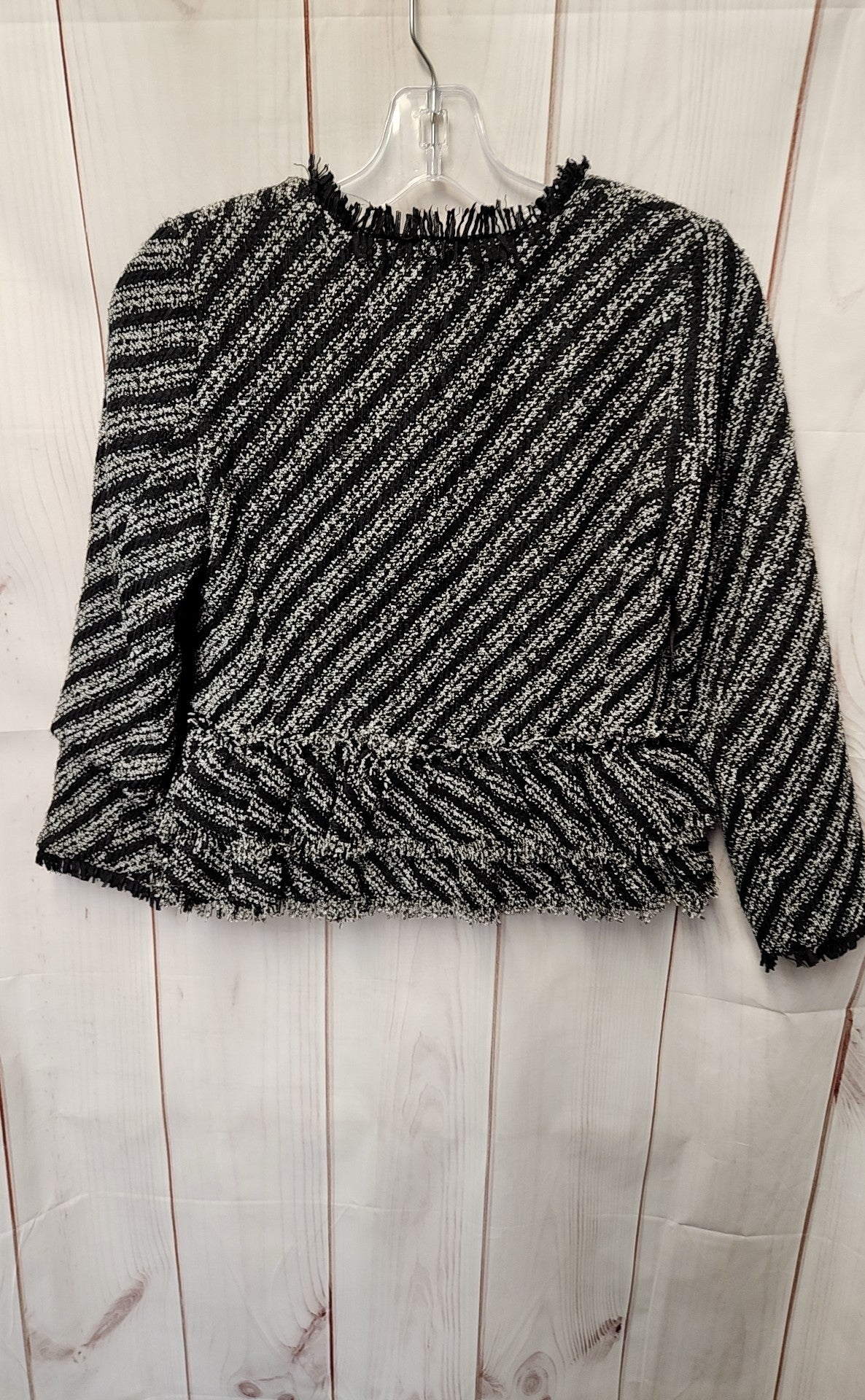 Ann Taylor Women's Size 00 Petite White & Black Jacket