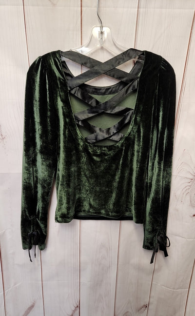 Anthropologie Women's Size XS Green Long Sleeve Top